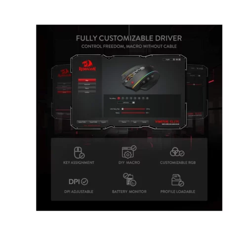 Wired/Wireless Gaming M686 Redragon Mouse | 16000 DPI