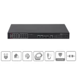 Dahua PFS4218-16ET-190 16-port 100 Mbps + 2-port Gigabit Managed PoE Switch